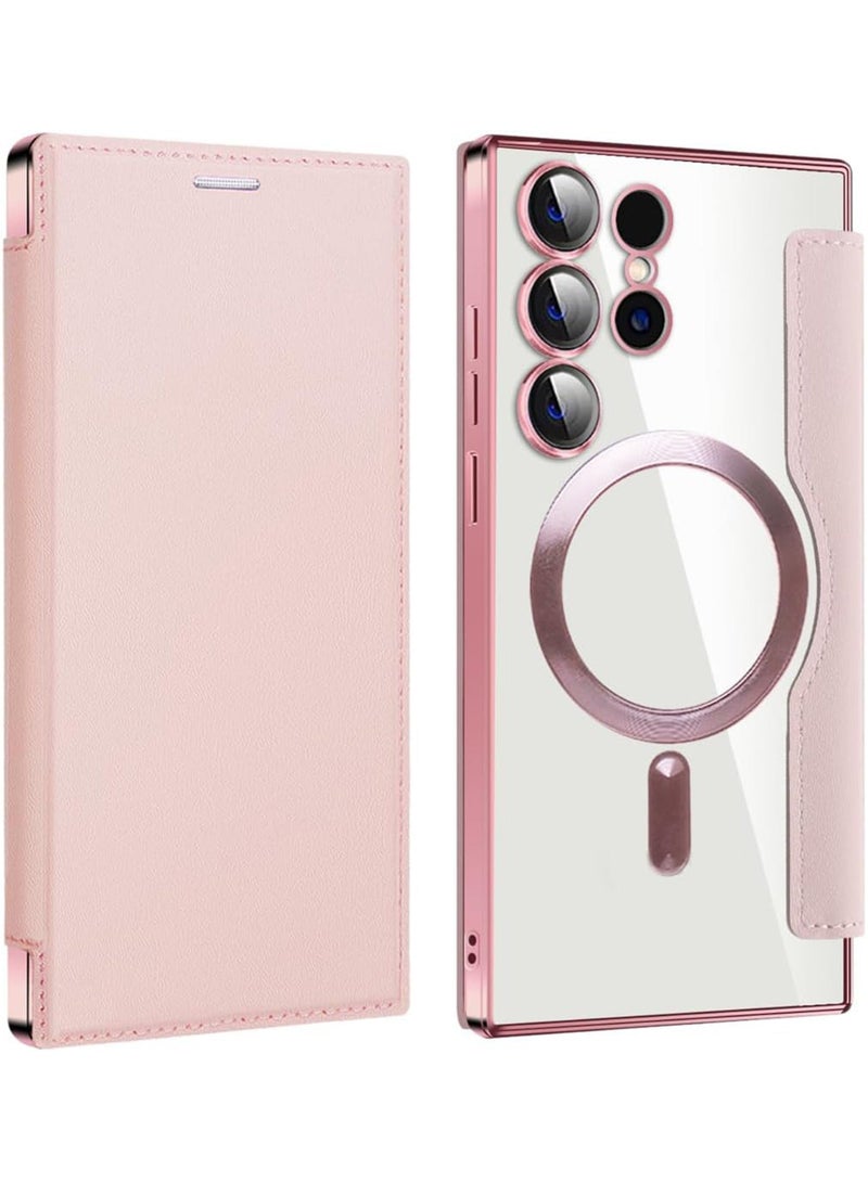 روك بو مناسبة لأنّ سامسونج 2024 جلد صدفي حالة الهاتف المحمول ، وشخصية نسيج الجلد صدفي حالة الهاتف المحمول ، سامسونج مع بطاقة الائتمان حامل صدفي حالة الهاتف المحمول مسحوق أخضر | s24ultra - Image 1