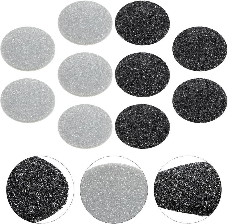 10Pcs Black And Gray Replacement Grinding Heads For Electric Pedicure Tools - Image 3