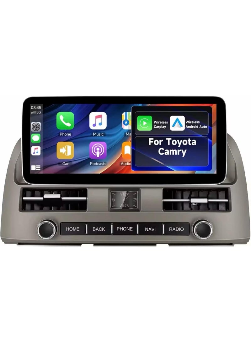 SHEZA STAR Android Car Stereo for Toyota Camry 2000-2006 Support Carplay, M-Link Wi-Fi BT, Radio GPS, 12.3 Inch IPS Screen with AHD Camera Included - Image 1