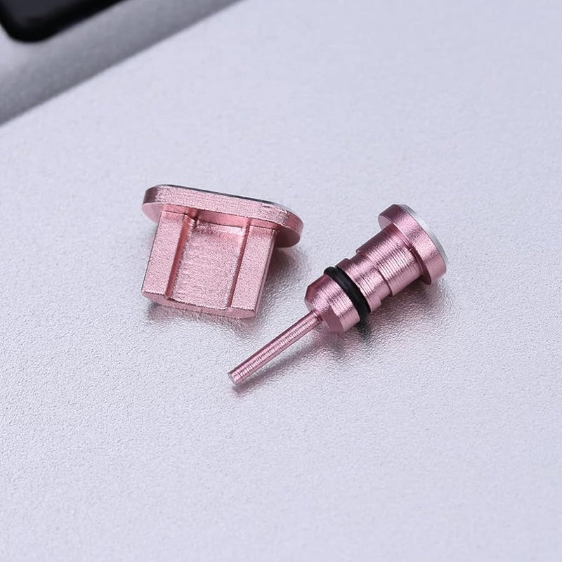 Metal USB And 3 5mm Headphone Jack Dust Plugs 2 Pack For Samsung Galaxy S7 Edge Plus - Image 3