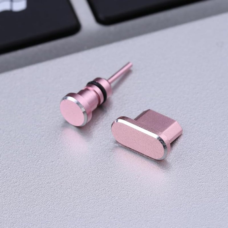 Metal USB And 3 5mm Headphone Jack Dust Plugs 2 Pack For Samsung Galaxy S7 Edge Plus - Image 4