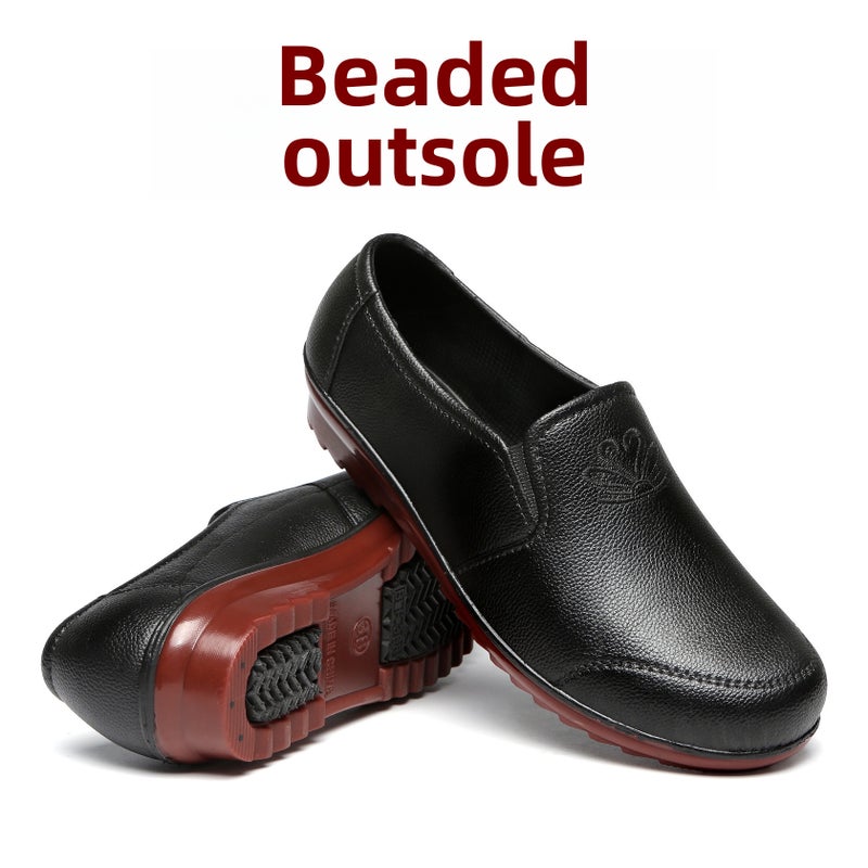 Korean Womens Non-Slip Rain Boots Short-Tube Beef tendon outsole (one yard smaller) 