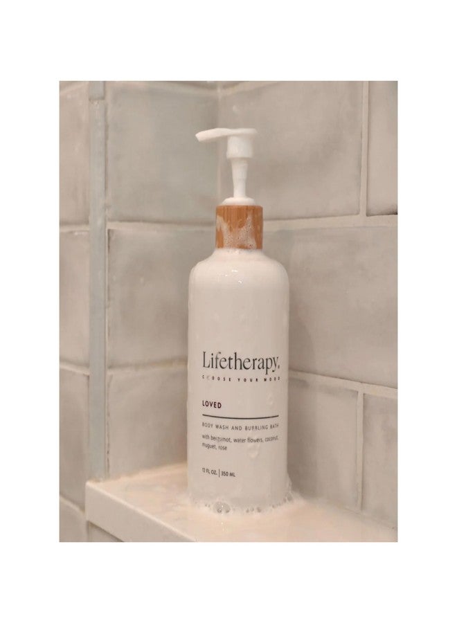 Lifetherapy Loved, Made For All Skin Types, Nourishing, 12 Ounce, Multiuse Liquid Soap, Body Wash, Bubble Bath - Image 3