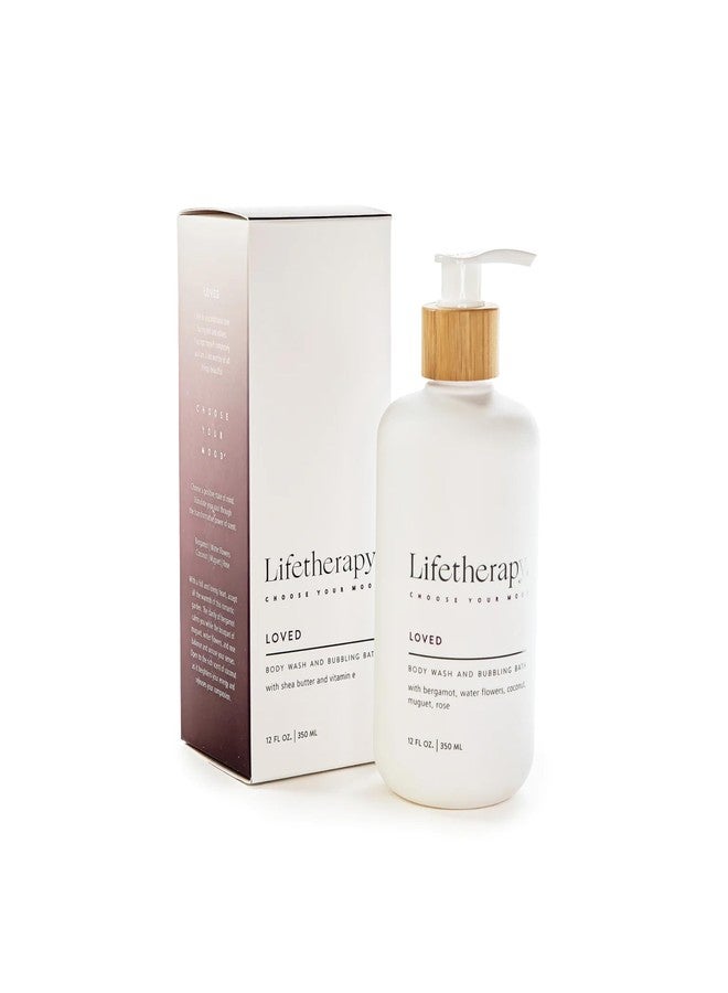 Lifetherapy Loved, Made For All Skin Types, Nourishing, 12 Ounce, Multiuse Liquid Soap, Body Wash, Bubble Bath - Image 1