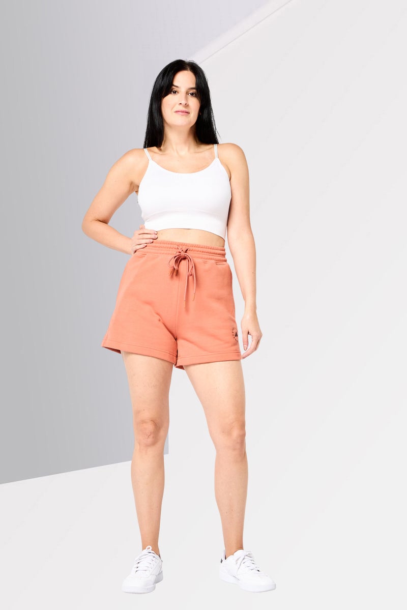 Adidas by Stella McCartney Women Sportswear Fit Drawstring Outdoor Shorts, Rust - Image 2