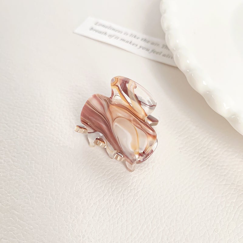 Generic Acrylic Hair Claw Luxury Ink Design Grip O 3.2CM