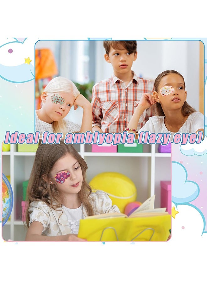 24 قطعة رقع لاصقة للعين للأطفال، ضمادات لاصقة خالية من اللاتكس، قطن قابل للتنفس لحجب الضوء، وسائد عينية قابلة للتصرف لعلاج الحول الكسلي، مناسبة لعيون الأطفال، مناسبة لكل من الأولاد والبنات، 12 تصميمًا - Image 5