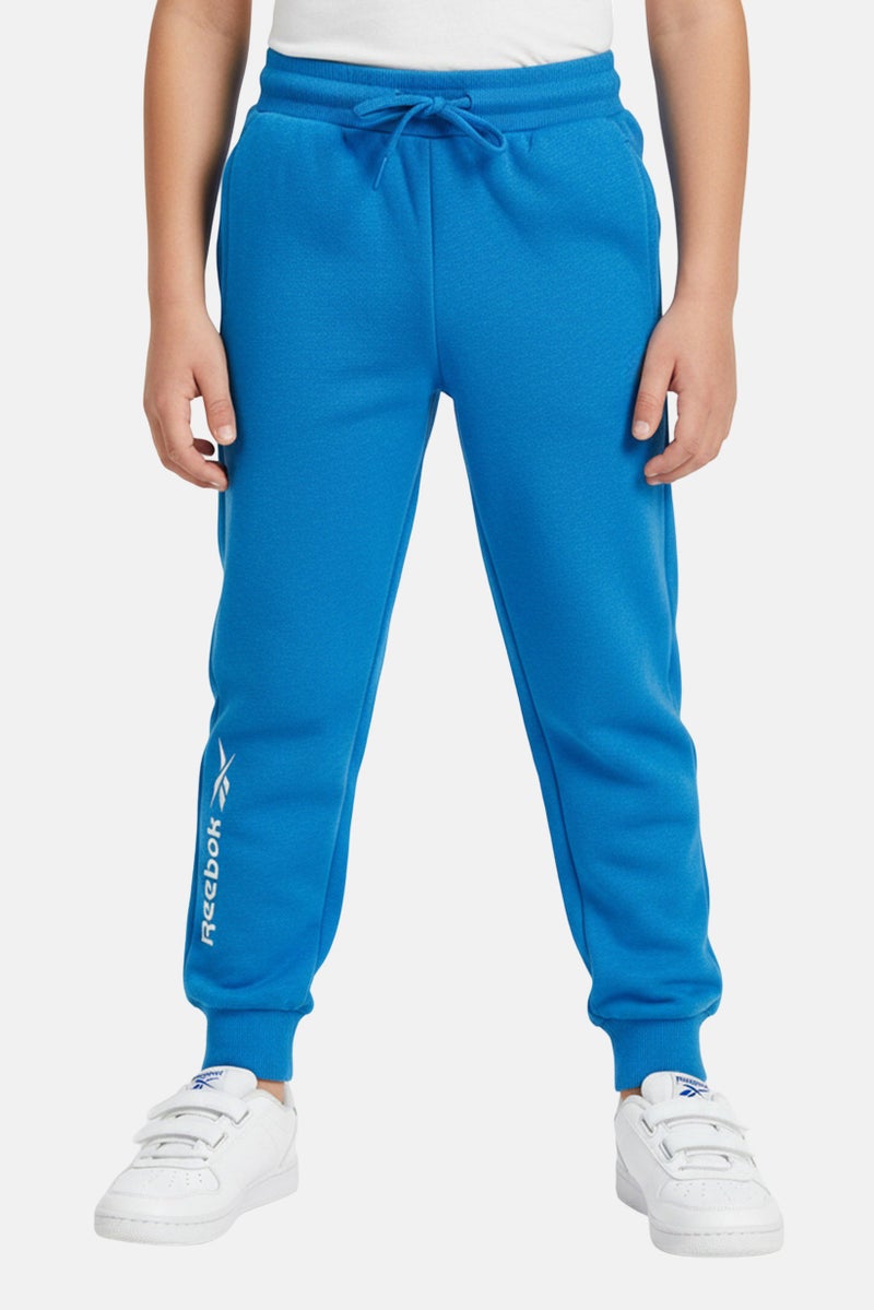 Reebok Toddlers Boy Brand Logo Outdoor Sweatpants, Blue - Image 1