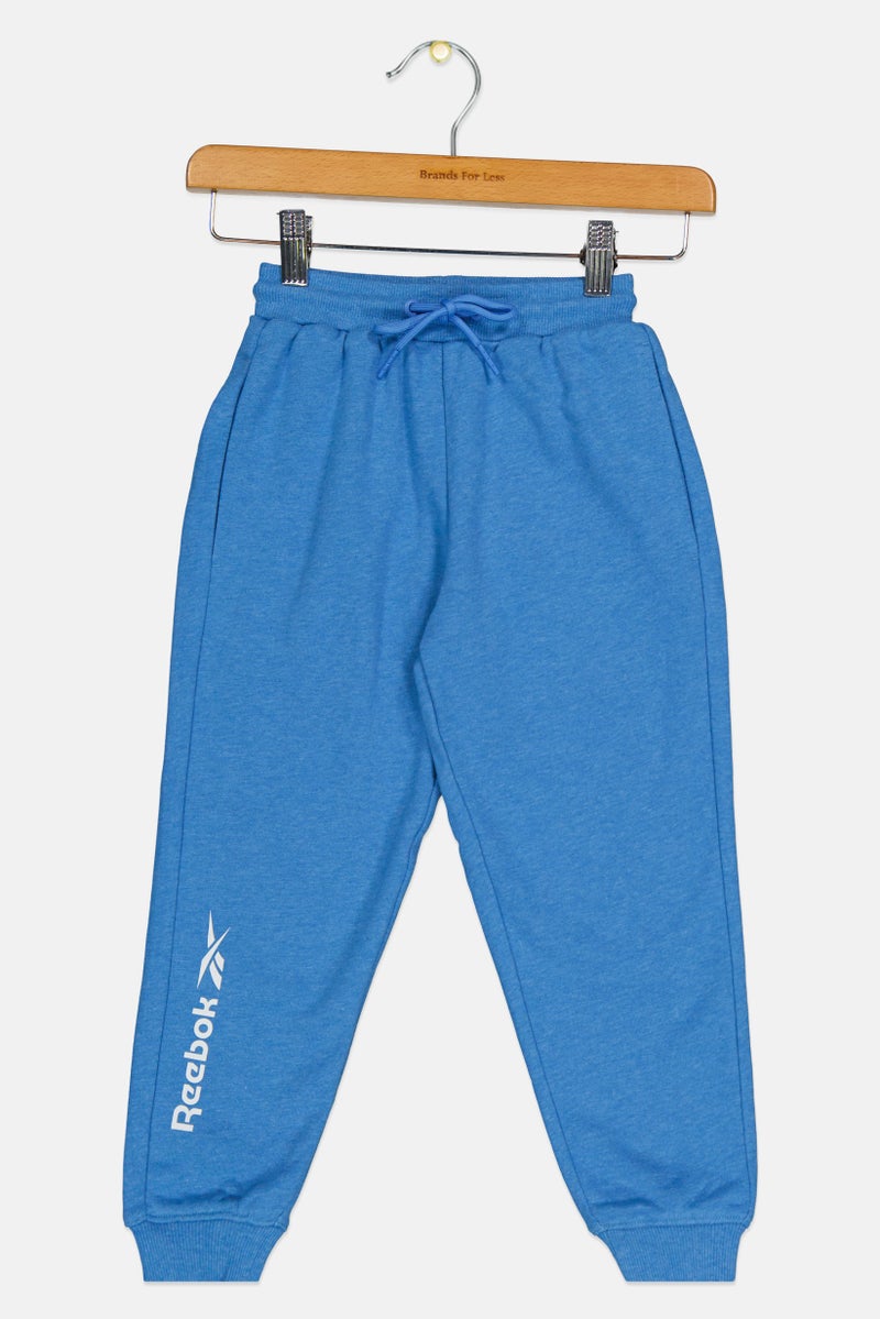 Reebok Toddlers Boy Brand Logo Outdoor Sweatpants, Blue - Image 2