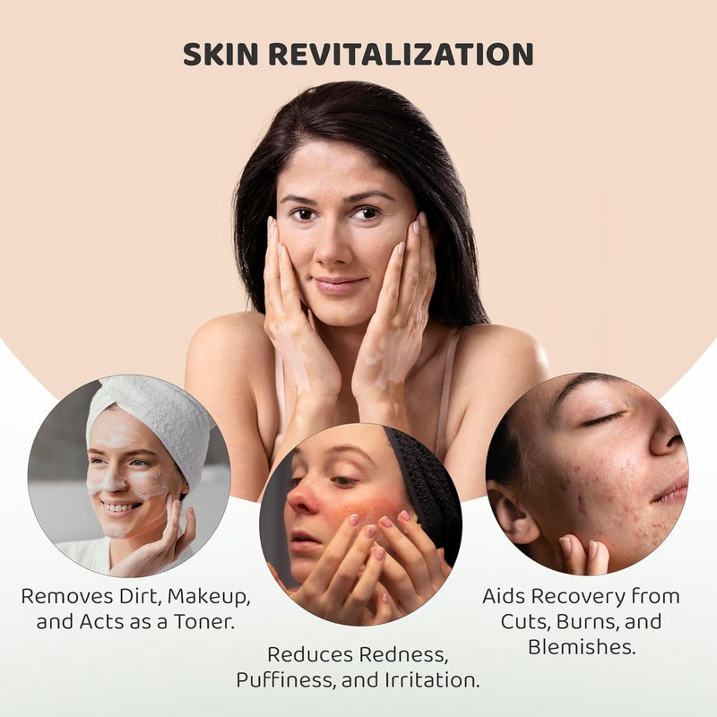 Rey Naturals Rey Naturals Aqua Range  Roman Chamomile Plus Rice Toner For Glowing Skin  100ml  NonOily Rice Water Toner Korean For Women  Men  Toner For Clear Glass  Smooth Skin  For All Skin Types - Image 4