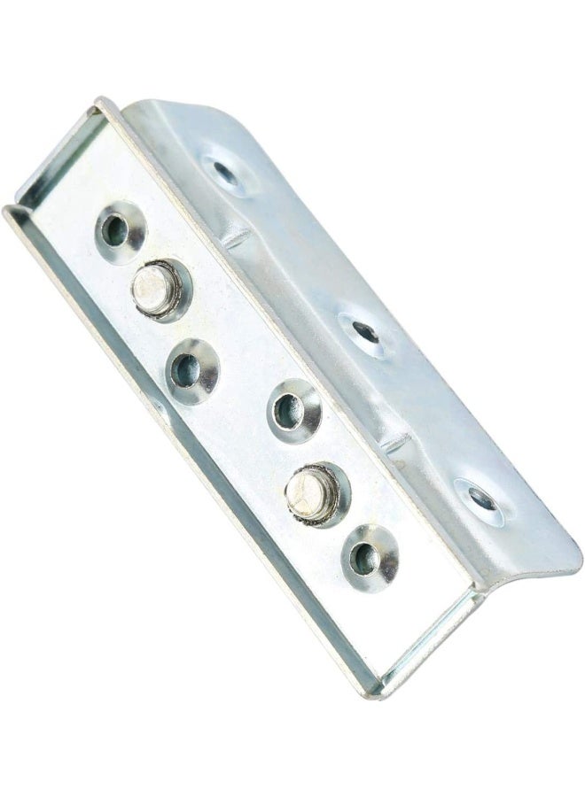 ROBUSTLINE Zinc Plated Bed Hinges Angle Bracket Bed Rail Brackets For Bed Frame Bed Rail Headboards Footboards 6Inch  - Image 2