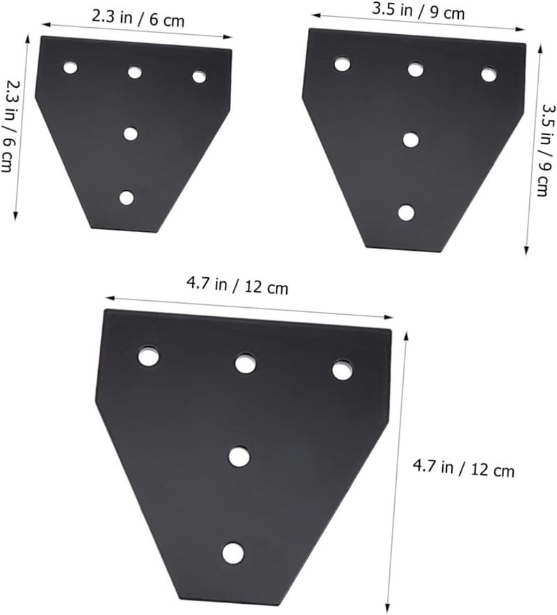 5hole Printer Linear Extrusion Joining Plate t Shape Aluminum Black Hardware Aluminum Extrusion Plate for Printing Accessories - Image 2