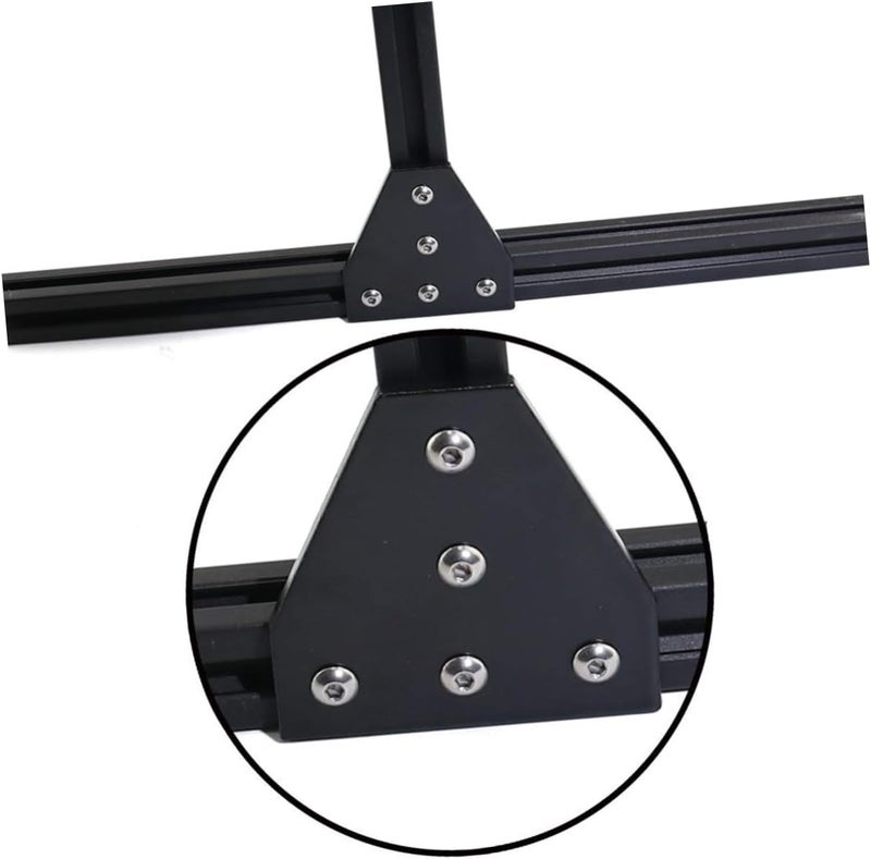 5hole Printer Linear Extrusion Joining Plate t Shape Aluminum Black Hardware Aluminum Extrusion Plate for Printing Accessories - Image 5