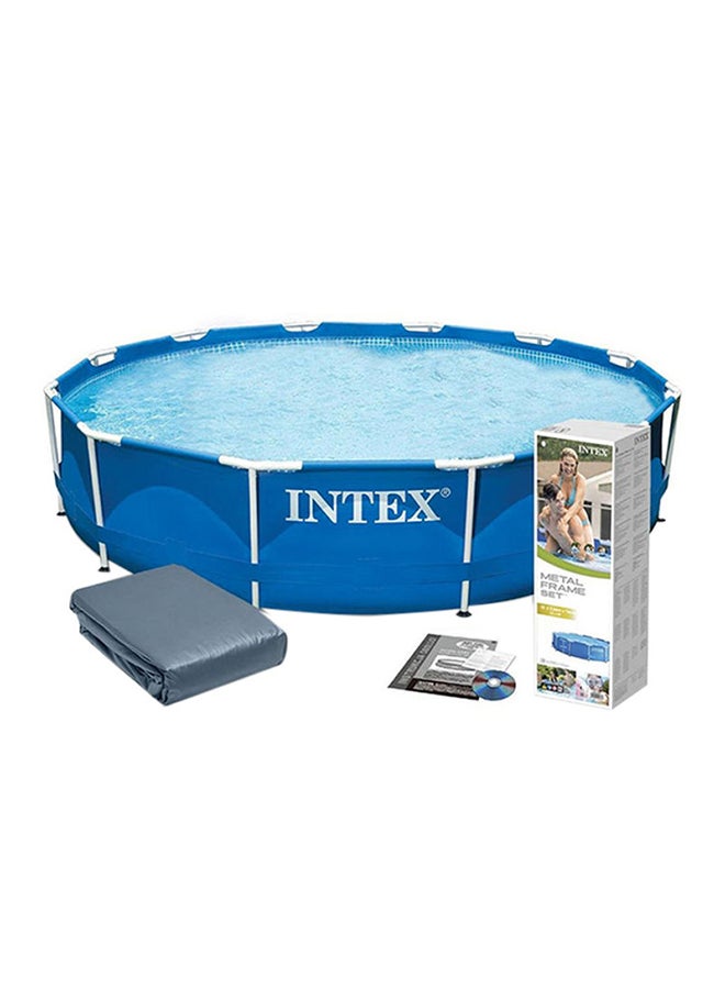 INTEX Superior Strength And Longer Durability Sturdy Frame Swimming Pool For Kids 366x76cm - Image 2