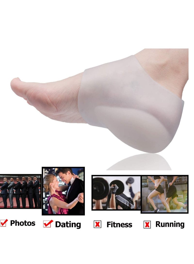 AS SEEN ON TV Invisible Cushion Insole Height Increase Arch Support Gel Heal Moisturizing Socks Clear - Image 3