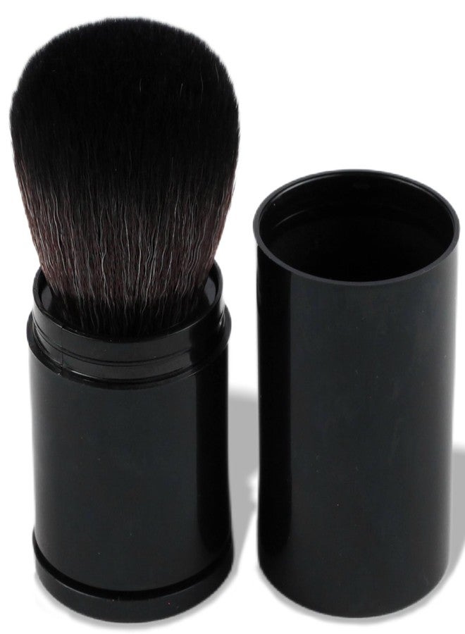 Brvlsoc Retractable Kabuki Makeup Brush – Travel-Friendly Powder, Blush & Bronzer Brush Soft Synthetic Bristles for Smooth, Flawless Application - Image 1