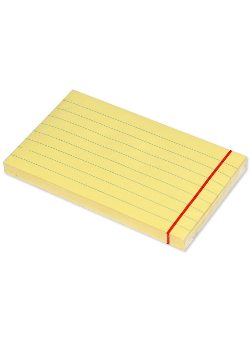 FIS Sticky Note Pad, 3X5 inches, Pack of 12, Ruled Pastel Yellow -FSPO3X5RPYL - Image 3