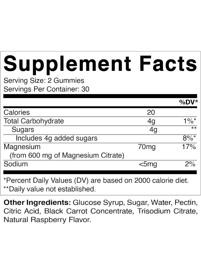 فيتاماتيك علكات المغنيسيوم 600 ملغ لكل حصة - 60 علكة نباتية - تعزز الاسترخاء الصحي ودعم العضلات والعظام والطاقة - Image 2