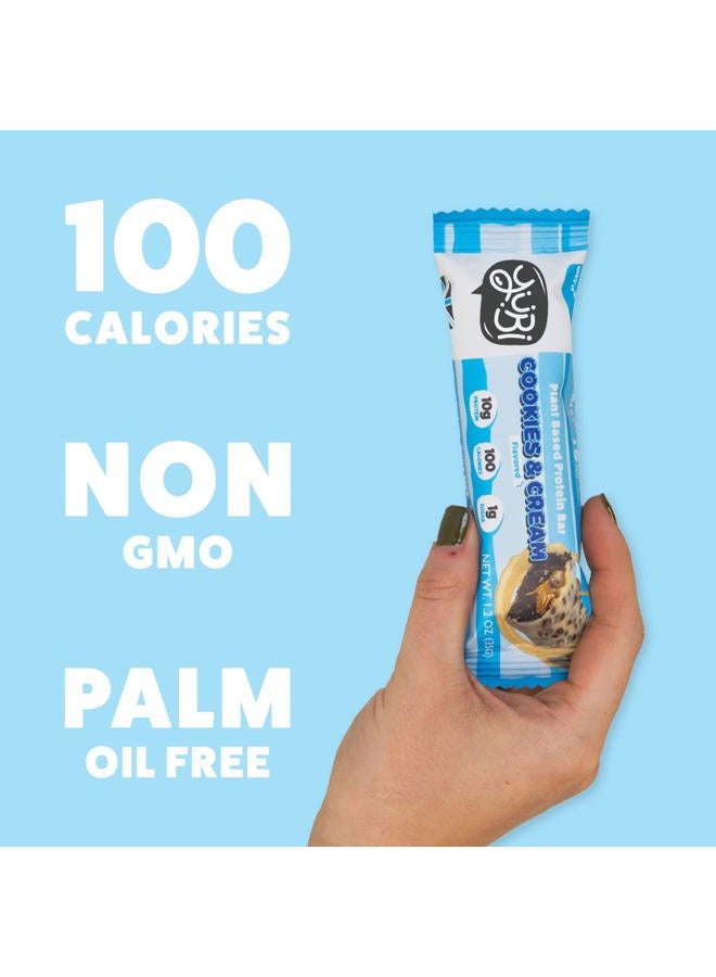 YuBi Bar Cookies & Cream Protein Bar - 12 Pack | Healthy Snack | 99 Calories, High Protein & Fibre, Low Sugar | Gluten-Free, Plant-Based UK BRAND - Image 2