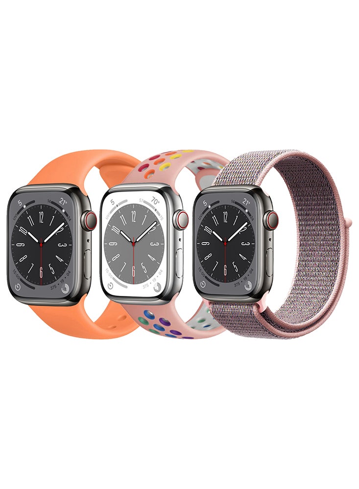 Perfii 3pcs Apple Watch Bands 49/46/45/44/42mm Replacement for Apple Watch Series 10/9/8/7/6/5/4/SE/Ultra - Image 1