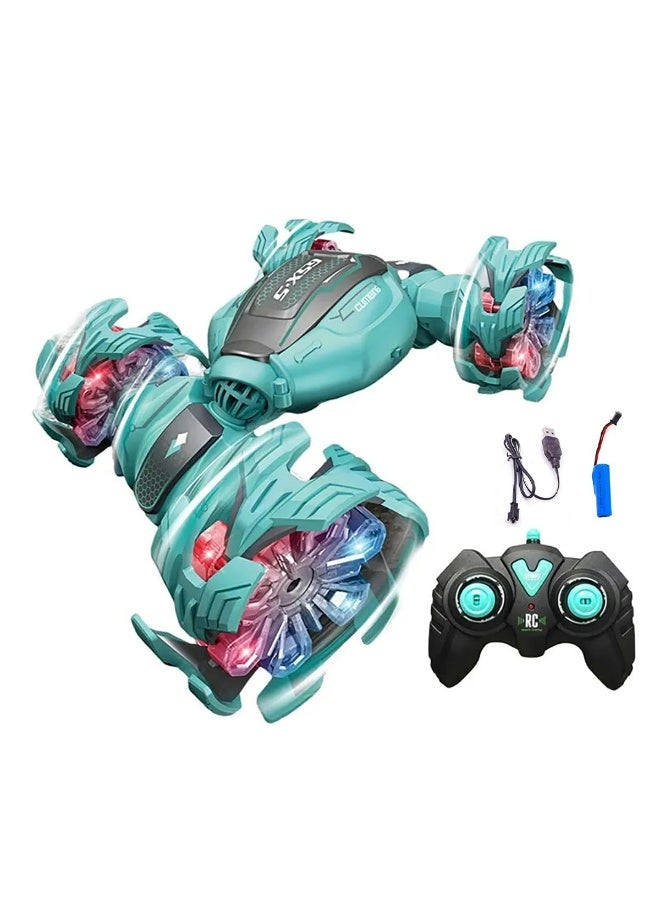 (360° Transforming Stunt Rock Car Remote Control - Dazzling Lights & Super Rotation - New Challenge!) - Image 1