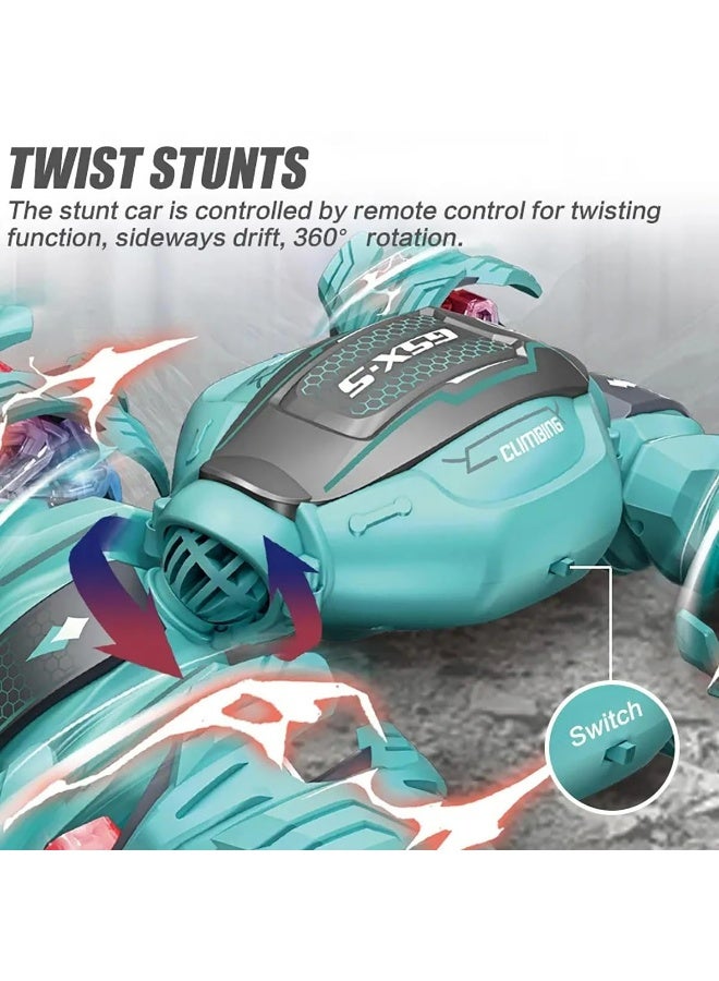 (360° Transforming Stunt Rock Car Remote Control - Dazzling Lights & Super Rotation - New Challenge!) - Image 3