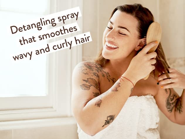 Babo Botanicals Smoothing Berry Conditioning Spray - Detangling & Nourishing - Eliminates Frizz & Prevents Static - Evening Primrose Oil - Non-Aerosol - For all ages - Light Berry Fragrance - Image 2