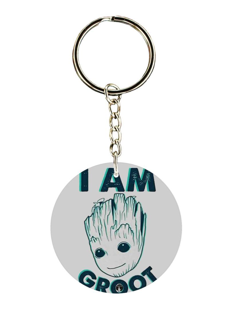RKN Double Sided Groot Printed Keychain