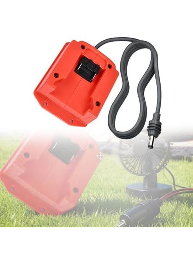 Red 18V To 20V Battery Adapter Converter With Socket For EV Appliances And Car Charger - Image 5