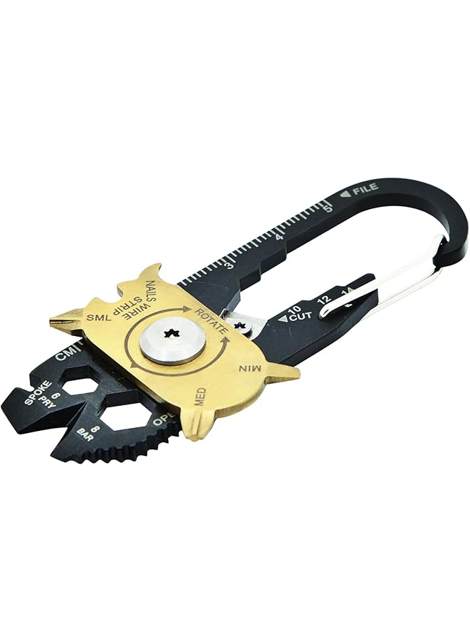 promass Utility, Black And Gold Fixr, Multi-Tool (20 Tools In 1), Tru-200B - Image 1
