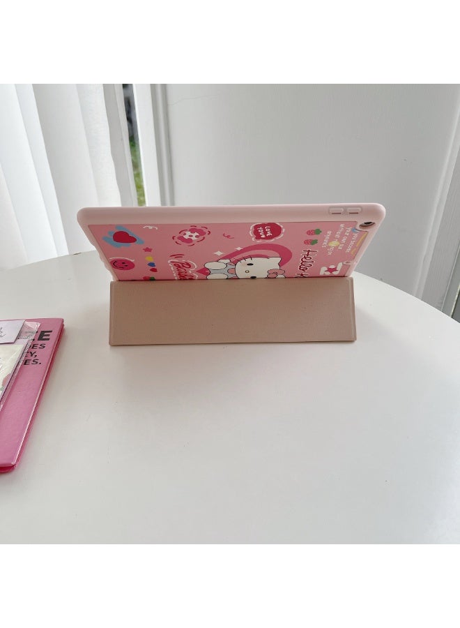 هالو كيتي مرحبا كيتي الكرتون للصدمات مع حامل القلم الرصاص لباد برو 2024 11 بوصة لطيف الزخرفية الغطاء الواقي الحماية الكاملة وتخزين القلم لباد - Image 3