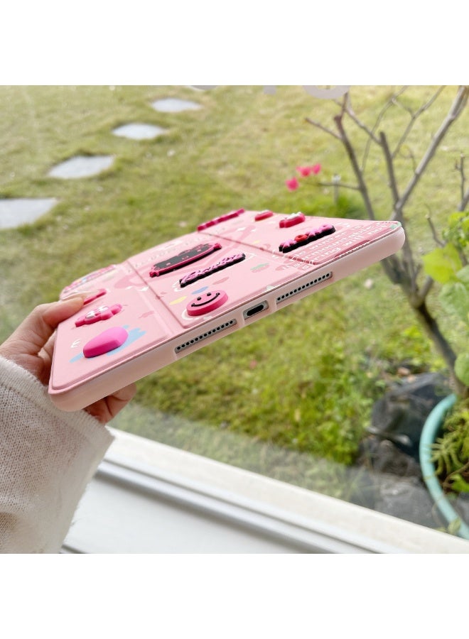 هالو كيتي مرحبا كيتي الكرتون للصدمات مع حامل القلم الرصاص لباد برو 2024 11 بوصة لطيف الزخرفية الغطاء الواقي الحماية الكاملة وتخزين القلم لباد - Image 2