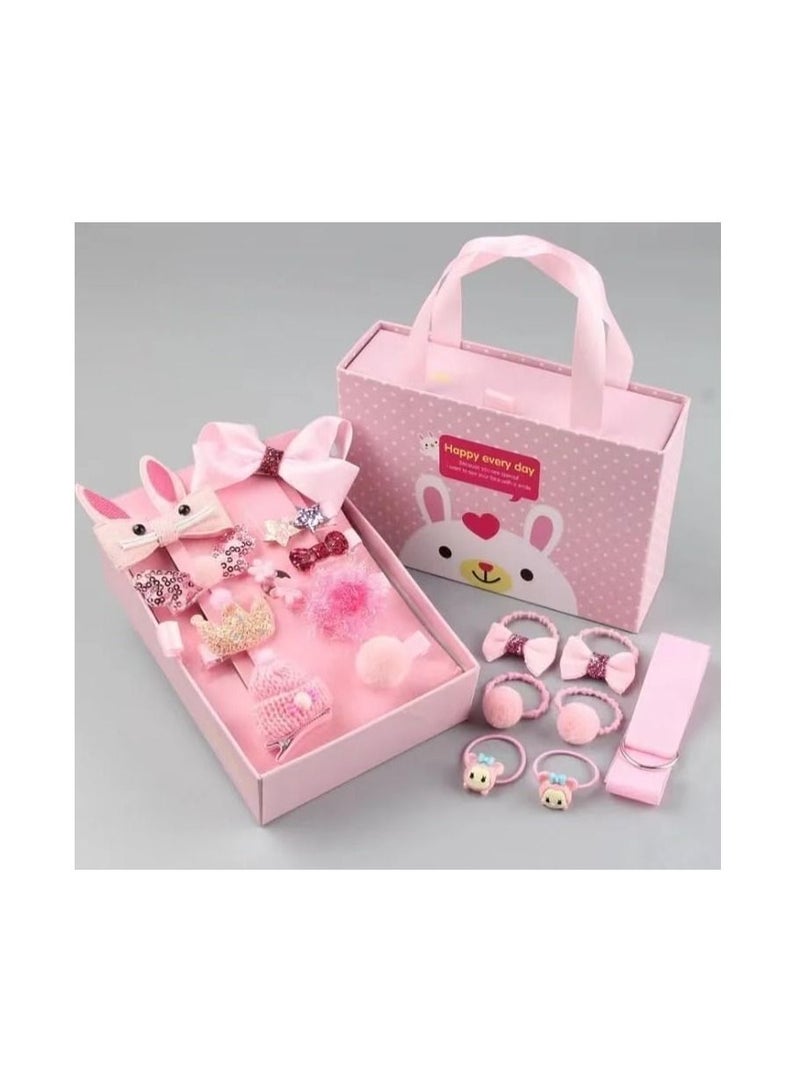 بلومنغ تايم طقم دبوس شعر بناتي على شكل زهرة ، 18 قطعة - Image 1