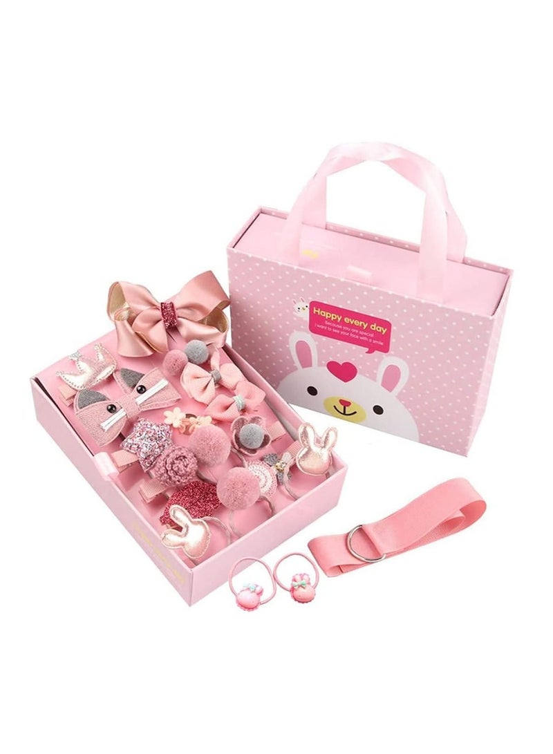 بلومنغ تايم طقم دبوس شعر بناتي على شكل زهرة ، 18 قطعة - Image 2