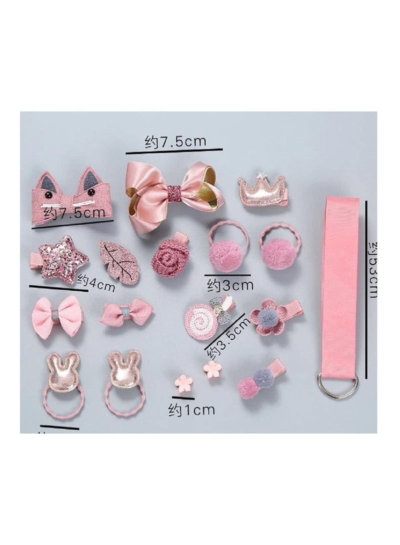 بلومنغ تايم طقم دبوس شعر بناتي على شكل زهرة ، 18 قطعة - Image 3