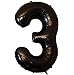 Tellpet Black Number 3 Balloon 40 Inch - Image 2
