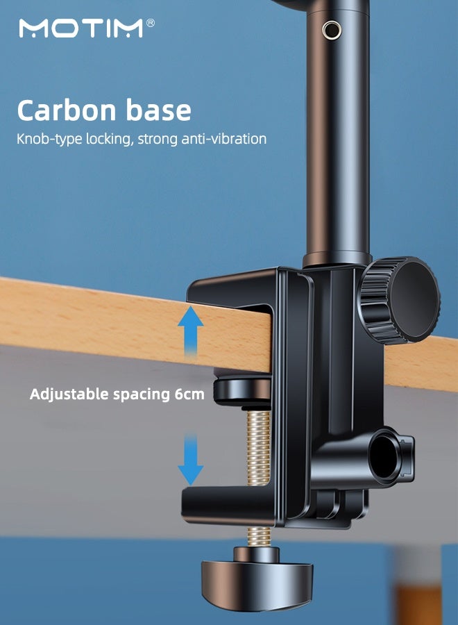 Motim Adjustable Tablet Stand iPad Holder for Desk and Bed, Lazy Phone Holder Flexible Tablet Holder Hands Free for iPad pro, iPad, iPhone 17/16/15/14/13/12/11 etc, Samsung Galaxy, and All 4-12.9" Devices - Image 5