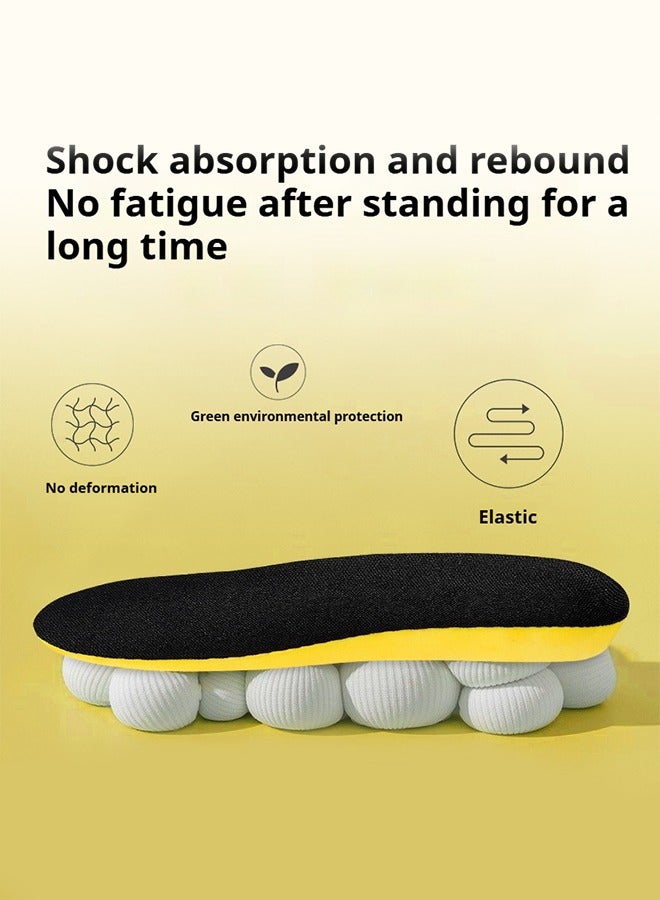 Honeycomb Design Latex PU Insoles for All Day Comfort, Shock Absorption, Arch Support - Size 39-40 41-42  - Image 4