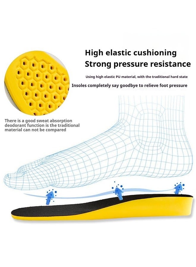Honeycomb Design Latex PU Insoles for All Day Comfort, Shock Absorption, Arch Support - Size 39-40 41-42  - Image 3
