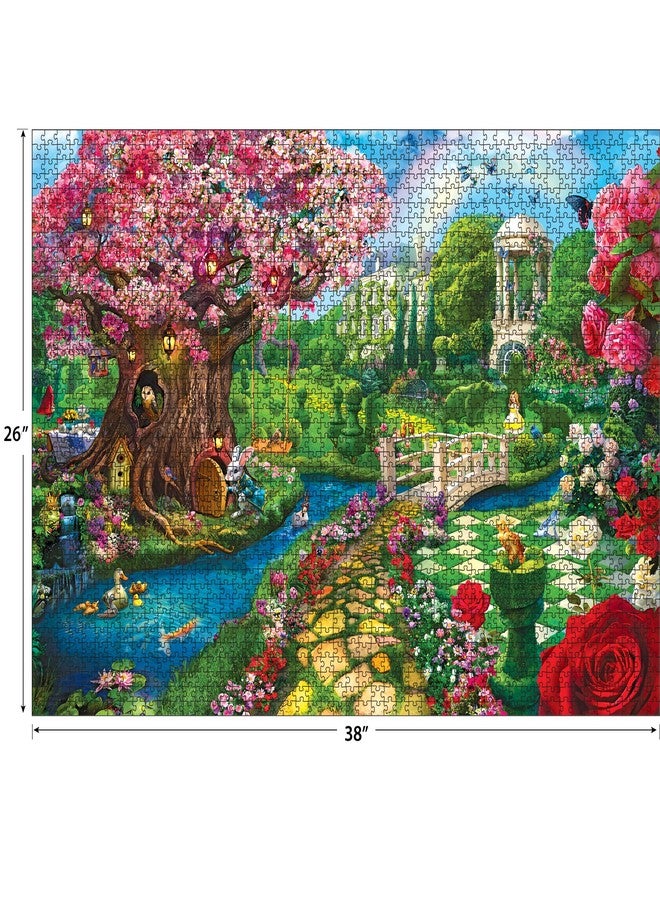 RoseArt - Kodak Premium - Spring Garden 2000 Piece Jigsaw Puzzle, Alice in Wonderland Puzzle for Adults - Image 4