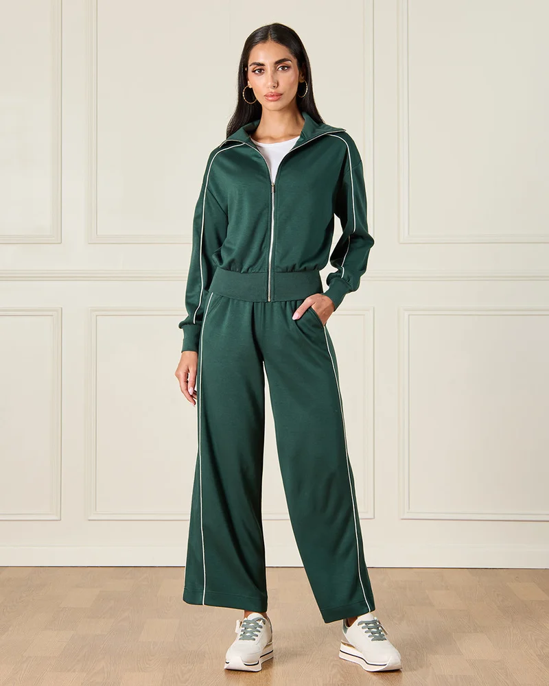 Redtag Women Green Embellished Sweatshirt