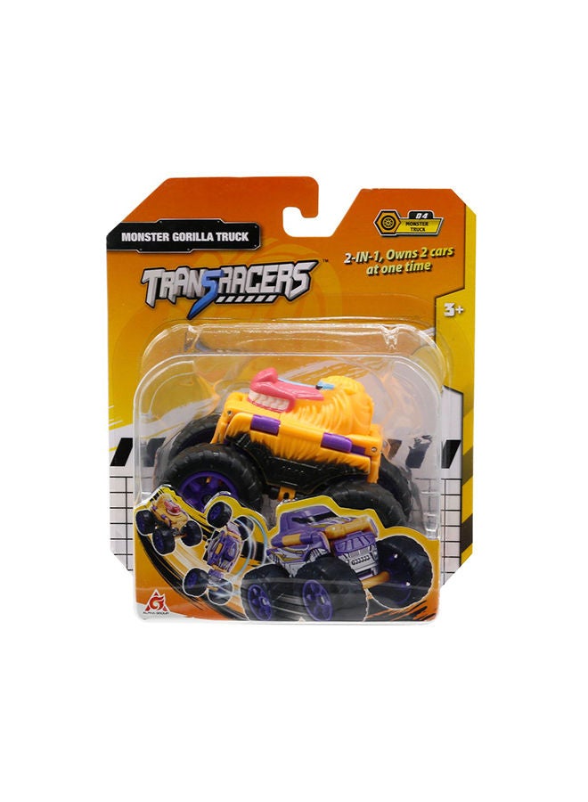 TRANSRACERS سيارة ترانسراسرز 2 في 1 قابلة للتحويل - شاحنة الغوريلا العملاقة - Image 1