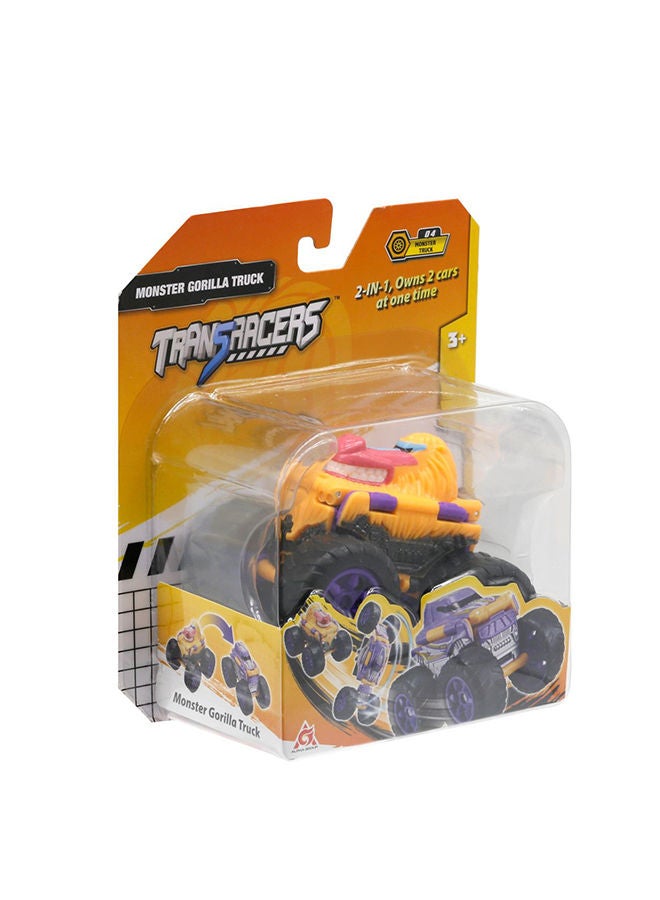 TRANSRACERS سيارة ترانسراسرز 2 في 1 قابلة للتحويل - شاحنة الغوريلا العملاقة - Image 2