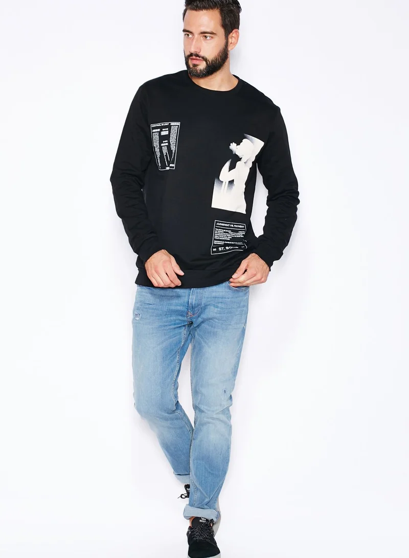 Only & Sons Printed Sweatshirt
