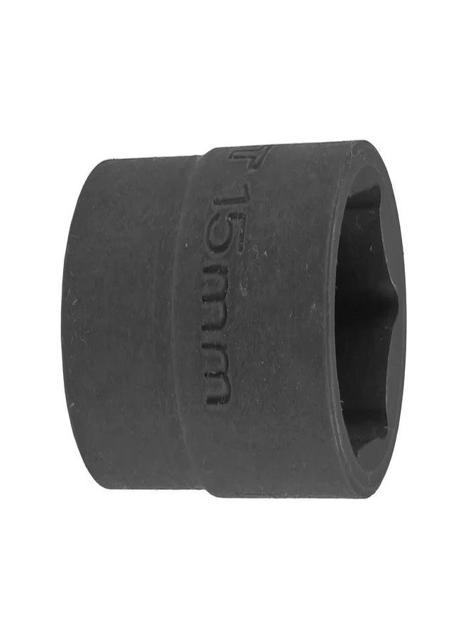 FORCEKRAFT 1/2-Inch Drive Impact Socket, 15mm, 6-Point | Manual & Impact Tool Compatible | Cr-V Steel | Rust-Resistant Finish - Image 2