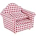 SXFSE Dollhouse Sofa Arm Chair 112 Scale Wooden Dollhouse Miniature Funiture Decor Couch with Pillow - Image 2