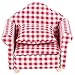 SXFSE Dollhouse Sofa Arm Chair 112 Scale Wooden Dollhouse Miniature Funiture Decor Couch with Pillow - Image 4