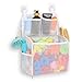 Goowin Bath Toy Storage Holder Large Openings Bath Toy Organizer Large Capacity Mesh Bathtub Toy Storage Multi Use Bath Tub Toy Holder for Bathroom White - Image 2