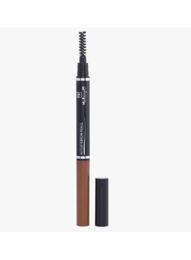 Makeup 21 Precision Auto Eyebrow Pencil Brown - Long-Lasting, Smudge-Proof Formula - Image 3