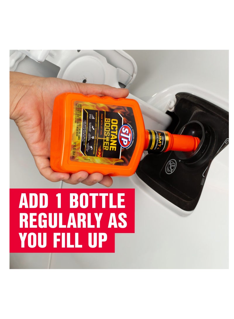 STP Octane Booster 354ml Restores Lost Power And Acceleration Contains MMT and Synthetic Technology Made With Jet Fuel - Image 4